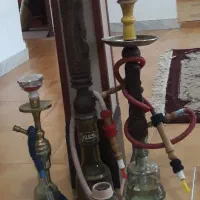 قلیان چوبی و برنجی