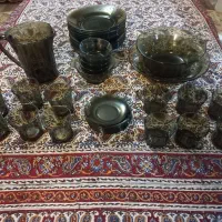۳۹ پارچه سرویس اصل فرانسه دورالکس پیرکس دودی ۶نفره