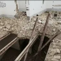 تخریب کاری . کندن رد ستون برق . کندن کانال