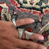 ۳تا انگشتر دستساز نقره