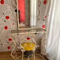 میز ارایش و صندلی فرفورژه
