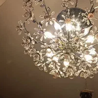 لوستر کریستال سیلور