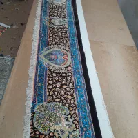 فرش نیمه کاره ابریشم بریده شده