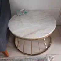 میز جلو مبلی سنگ با سه تا عسلی