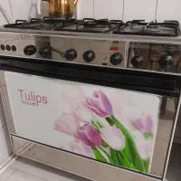 اجاق گاز فر صفحه استیل