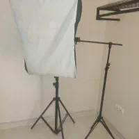 سه پایه عکاسی و سافت باکس و رینگ لایت هیرو نو نو