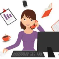 منشی خانم جوان پردیس