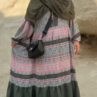 مانتو خنک نخی سایز بزرگ خارجی