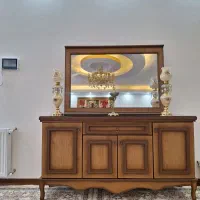 میز کنسول عرض ۱۶۰ سه ماه استفاده شدبا روکش بلوط