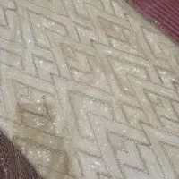 پارچه مجلسی شیری بژ شیک