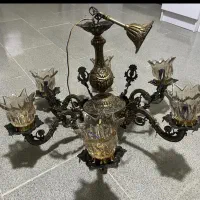 لوستر ۶ شاخه برنزی