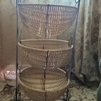 سبد سه طبقه سیب و پیاز