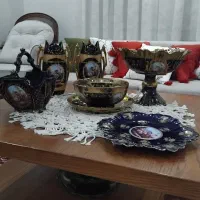 سرویس پذیرایی ظروف سورمه ای