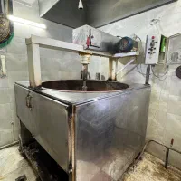 دیگ مسی سمنو همراه دستگاه همزن