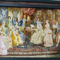 تابلو فرش ابریشم دستبافت