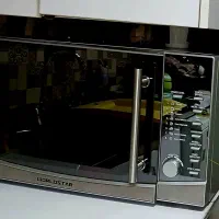 مایکروفر رنگ نقره ای استفاده نشده