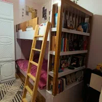 تخت دو طبقه ام دی اف سایز ۹۰ در ۲۰۰