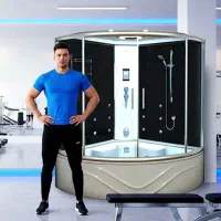 کابین جکوزی دار مدل موناکو با دوش وان سونابخار کرج