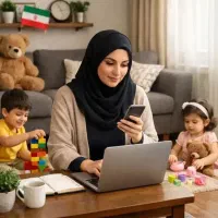 کار در منزل با گوشی