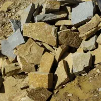 ماسه سیاه وزرد سنگ پی نما ودیوارچینی نخودی بادامی