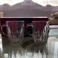 فنجان شیشه و بلور