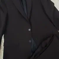 کت وشلوارقهوه ای