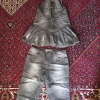 سارافون و شلوار لی شسته یکبار بیشتر استفاده نشده