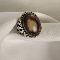 انگشتر مردانه نقره روسی با نگین بابا قوری