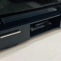 میز tv تلویزیون تی وی هایگلس مشکی