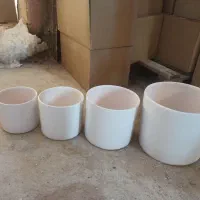گلدان استوانه ساده چهارتایی سه تایه  عمده وتک