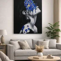 بوم رنگ روغن طرح کاشی