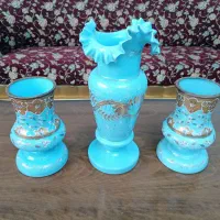 گردسوز و گلدان اپالین اصل عتیقه