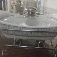 یک عدد سوپ خوری  چینی  یکعدد دقلو جنس سیلور