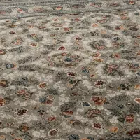 فرش طوسی نقره یی طرح افشان ۷۰۰شانه