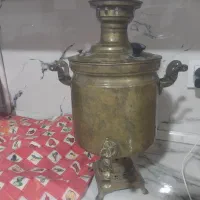 سماور عتیقه بسیارکهنه زغالی بدونه لنگه