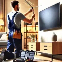 نصب آنتن مرکزی و دوربین مداربسته