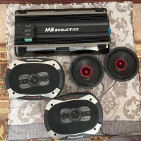 سیستم صوتی کامل خودروپایونیر+cerwinVega+MBACOUSTIC