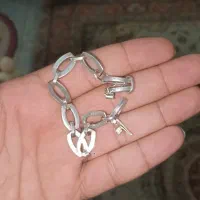 دستبند نقره بسیار زیبا و محکم تو پر مدل اشک زنانه