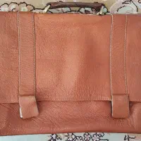 کیف اداری چرم طبیعی قفل دار