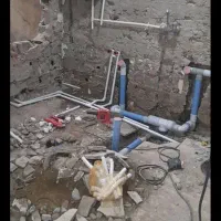 لوله کشی آب فاضلاب گاز پکیج توالت فرنگی رفع نم