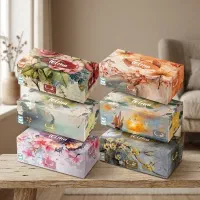 دستمال کاغذی جعبه ای طرح دار