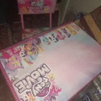 میز و صندلی تاشو طرح پونی (دخترانه)