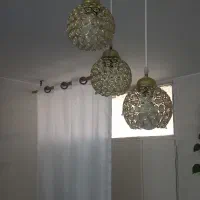 لوستر کریستالی سه شاخه
