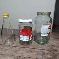 شیشه جای رب ترشی مربا و آبلیمو