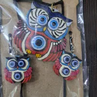 گردنبند چوبی با گوشواره