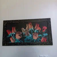 تابلو گل و منظره