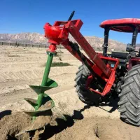 چاله کود و چاله درخت با تراکتور