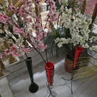 شکوفه مصنوعی صورتی و سفید