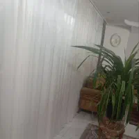 پرده حریر ساده نو