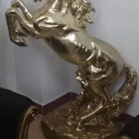 مجسمه اسب طلایی بزرگ پلی استر